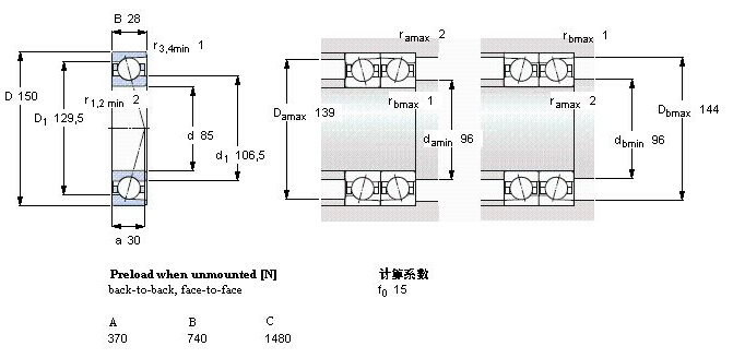 鑫宙國(guó)際貿(mào)易(上海)有限公司進(jìn)口7217B·X軸承樣本圖